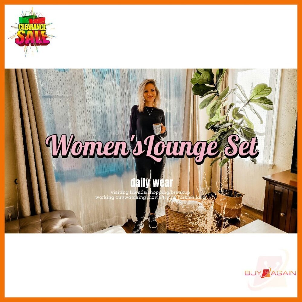 Soft Long Sleeve Pajama Set with Pockets, Joggers, Lounge Wear - Picture 8 of 8